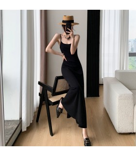 Hepburn style holiday long dress 