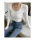 Fashionable Slim Fit Bottoming Top 