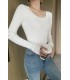 Fashionable Slim Fit Bottoming Top 