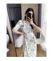 腰部溫柔風V領長裙