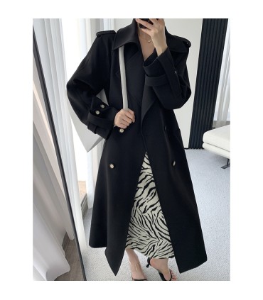 Halflange jas in Hepburn-stijl 