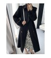 Halflange jas in Hepburn-stijl