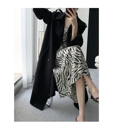 햅번 스타일 미드기장 코트 