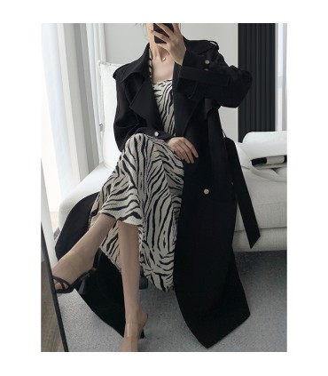 Halflange jas in Hepburn-stijl 