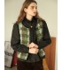Checkerboard Velvet Wrapped Vest Vest