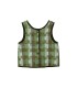 Checkerboard Velvet Wrapped Vest Vest