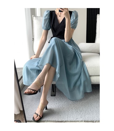 Taille tencel lange rok