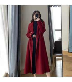 High-end Hepburn style woolen jacket 