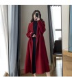 Jaket bulu gaya Hepburn mewah