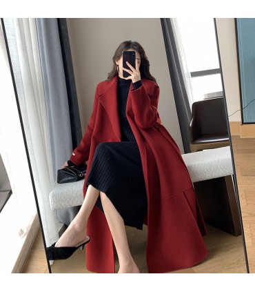 하이엔드 햅번 스타일 모직 재킷 