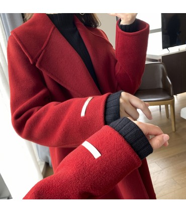 Eksklusiv uldjakke i Hepburn-stil