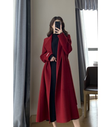 Eksklusiv uldjakke i Hepburn-stil