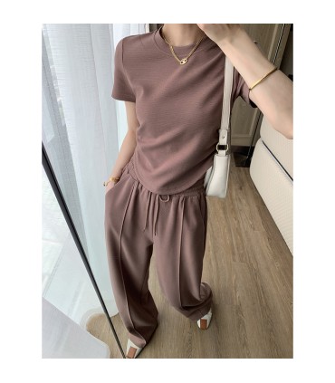 ハイウエスト ルーズ ナローフィット ストレート ドレープ カジュアル パンツ 