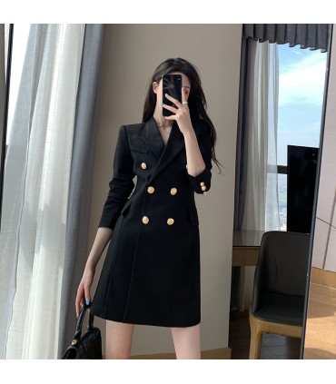 Jupe de tailleur style déesse à manches longues 