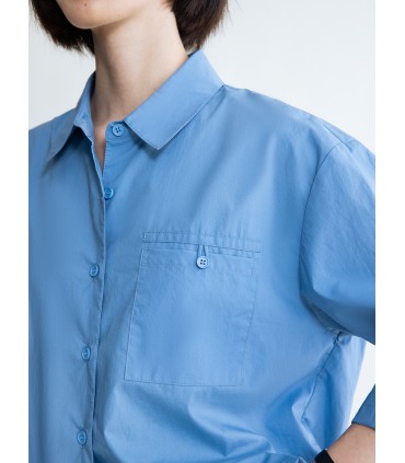 Langarmshirt aus wasserabweisender Baumwolle 