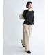 Striped round neck bottoming long-sleeved T-shirt