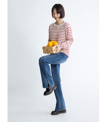 헨리 칼라 긴팔 스웨터