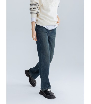 Jeans Rectos Azules Vintage