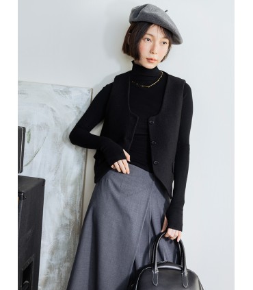 Жилет из 100% шерсти 