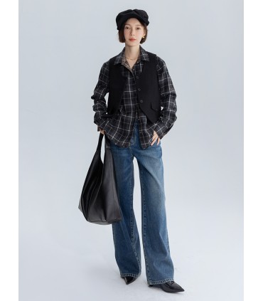 Жилет из 100% шерсти 