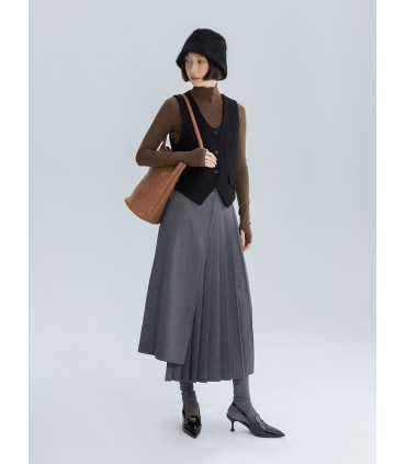 Жилет из 100% шерсти 