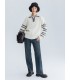 Lapel striped sweater 