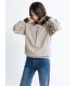 Pullover mit plissiertem, dekonstruiertem Sweatshirt