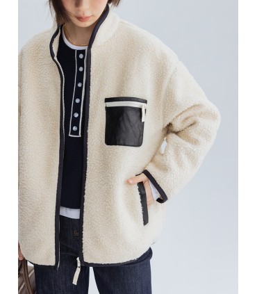 ラムウールジャケット グレインベルベットジャケット 