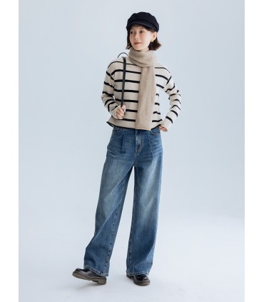 100% 울 풀오버 스웨터 