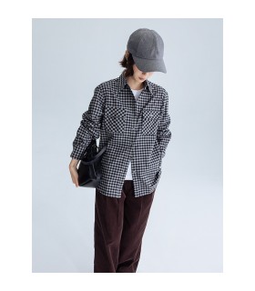 Chemise manches longues workwear vintage brossé