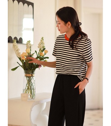 Áo thun ngắn tay cổ tròn