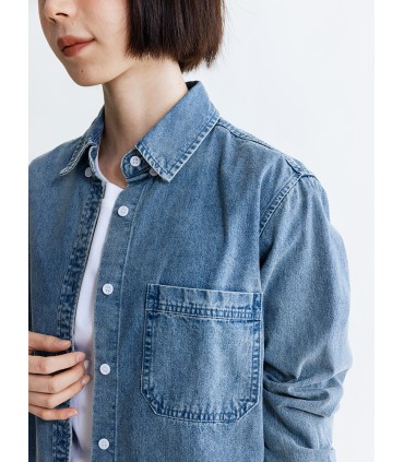 Veste en jean style boyfriend