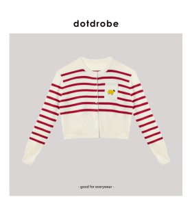 Cardigan in maglia a righe 