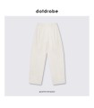 Tencel cotton tapered casual pants 
