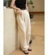 Tencel cotton tapered casual pants
