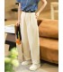 Tencel cotton tapered casual pants