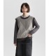 Gemischte gestreifte Strickweste
