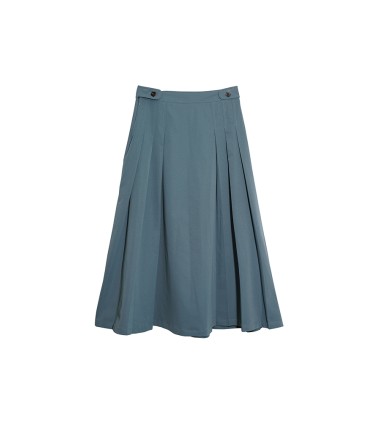 レトロワイドプリーツハイウエストスカート 
