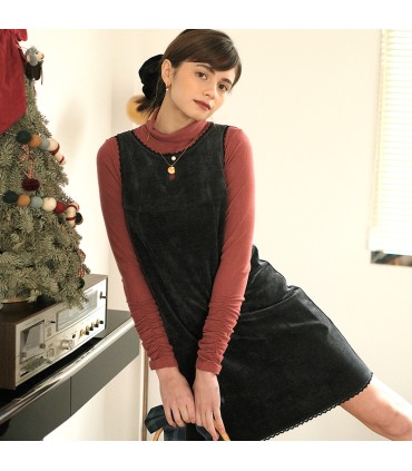 Vestido de encaje estilo Hepburn retro 