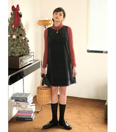 Vestido de encaje estilo Hepburn retro 