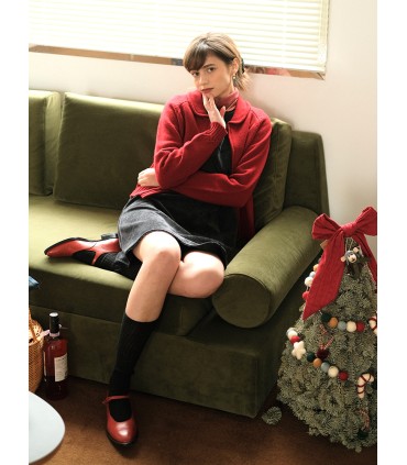 Gaun renda gaya Retro Hepburn 