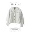 Sheep shearling short Korean thick jacket