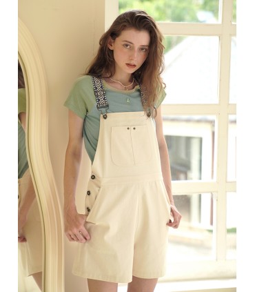 Camiseta corta con cuello redondo y manga raglán en color contrastante