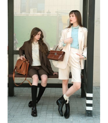 سترة أساسية لجميع الأغراض من الموهير الياقة المدورة