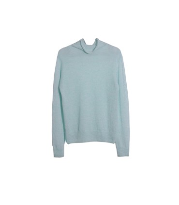 Pull basique à col roulé en mohair