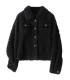 Sheep shearling short Korean thick jacket