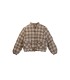 Plaid Double Warm Wool Short Cotton Jacket 