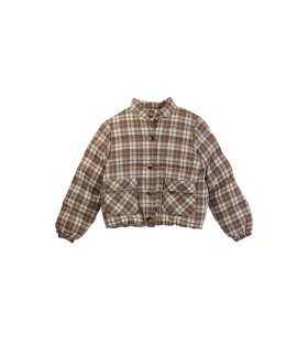 Plaid Double Warm Wool Short Cotton Jacket 