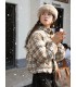 Plaid Double Warm Wool Short Cotton Jacket 