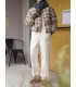 Plaid Double Warm Wool Short Cotton Jacket 